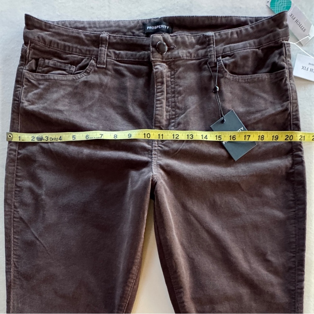 NWT Brown Corduroy Prosperity Shiela Jeans Tapered Leg (32/14) - Picture 9 of 14